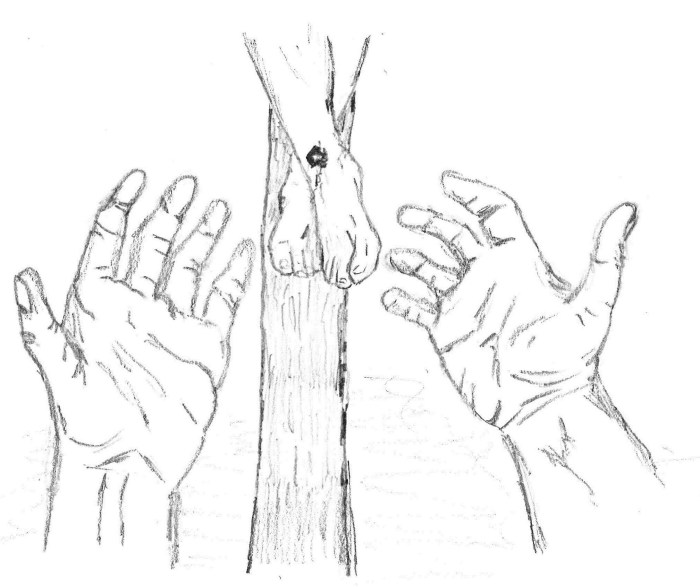 at the foot of the cross c